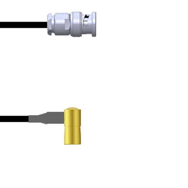 Q-0J03S0003003i CBL ASSY BNC-SMB PLUG RG174 3"