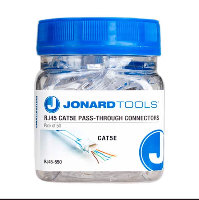 RJ45-550 RJ45 CONNECTORS CAT5E PASS-THRU