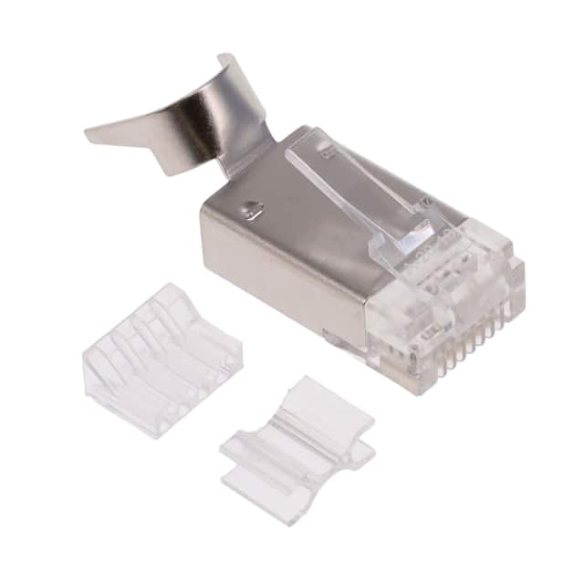MTP-88-X-S-C6-A CAT6 PLUG, 8P8C, G/F PLATING, SO
