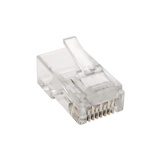 N230-100-STR CAT6 RJ45 MOD PLUG RND ST 1=100