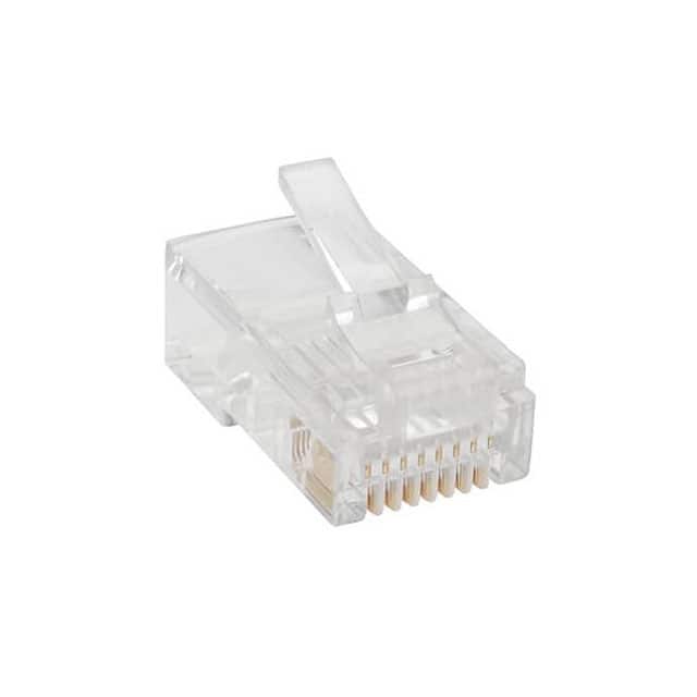 N030-100-STR CAT5E RJ45 MOD PLUGS RND 1=100