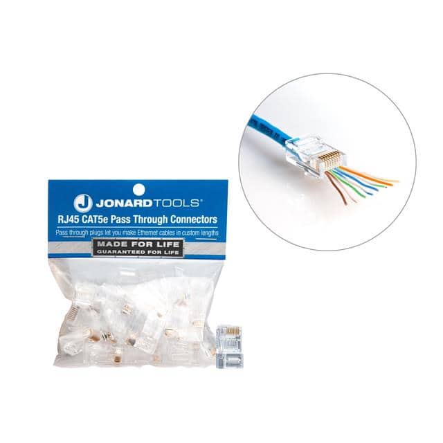 RJ45-525 CAT5E RJ45 PASS-THROUGH CONNECTO