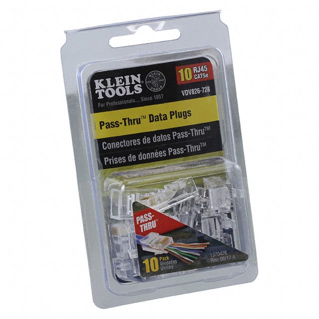 VDV826-728 CONNECTOR RJ45 CAT5E 10/PK