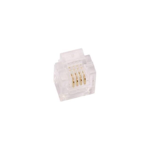 MHRJ116P4CR 6P4C UNSHIELDED PLUG ROUND CABLE