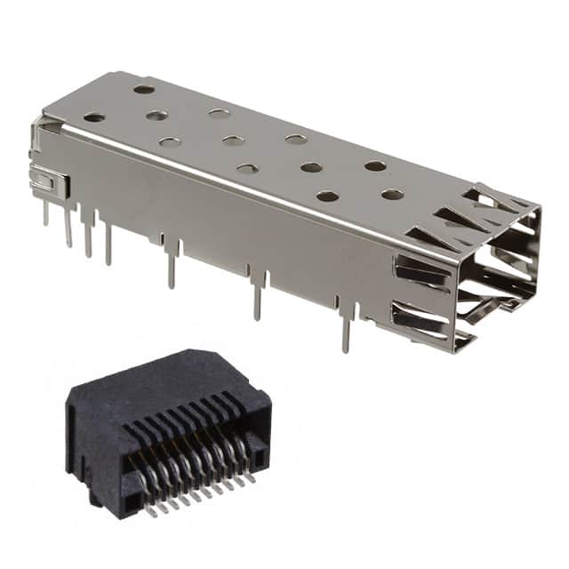 SFPK-SL CONN SFP RCPT W/CAGE 10P SLD RA