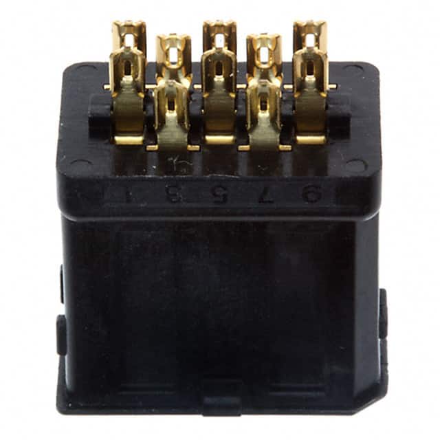 36210-0100PL CONN SCR RCPT 10POS SLD CUP STR