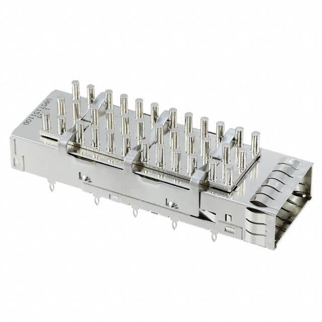 U95-T151-100A CONN QSFP+ CAGE W/HSINK PRESS RA