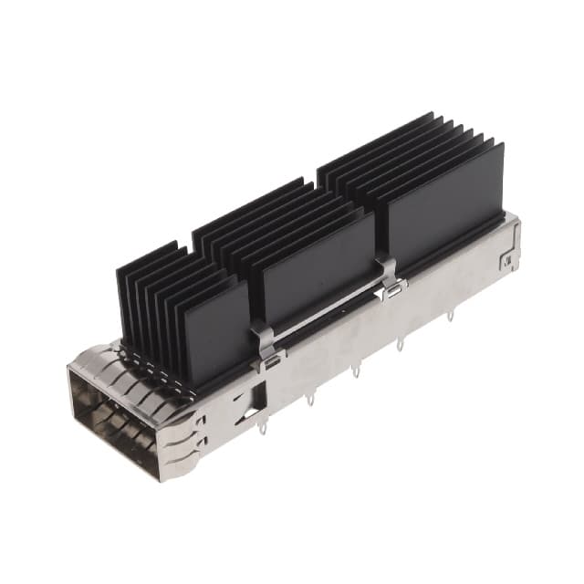 2342933-3 QSFP-DD 1X1, STANDARD, W/ EXTRUD