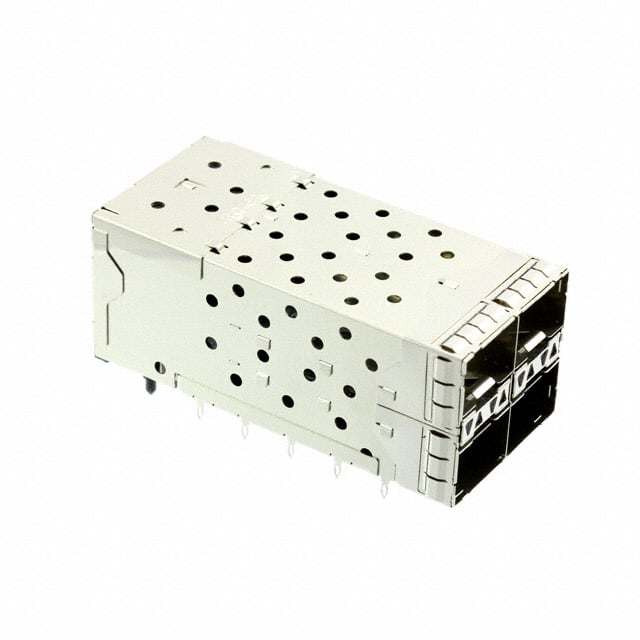 0760455003 CONN SFP+ RCPT W/CAGE 2X2 80P RA