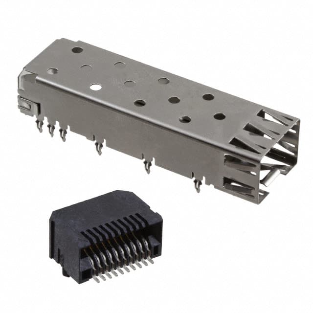 SFPK-PF CONN SFP RCPT W/CAGE 20POS R/A