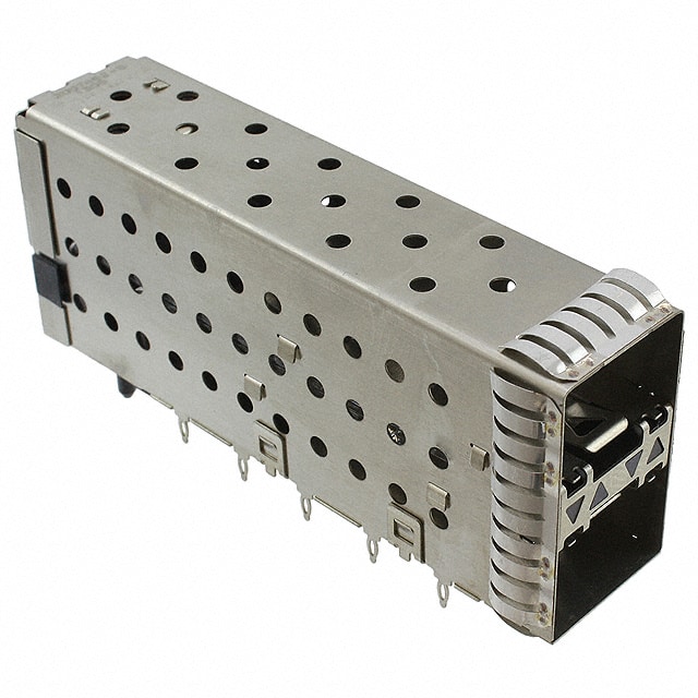 2007492-5 CONN SFP+ RCPT W/CAGE 2X1 40P RA