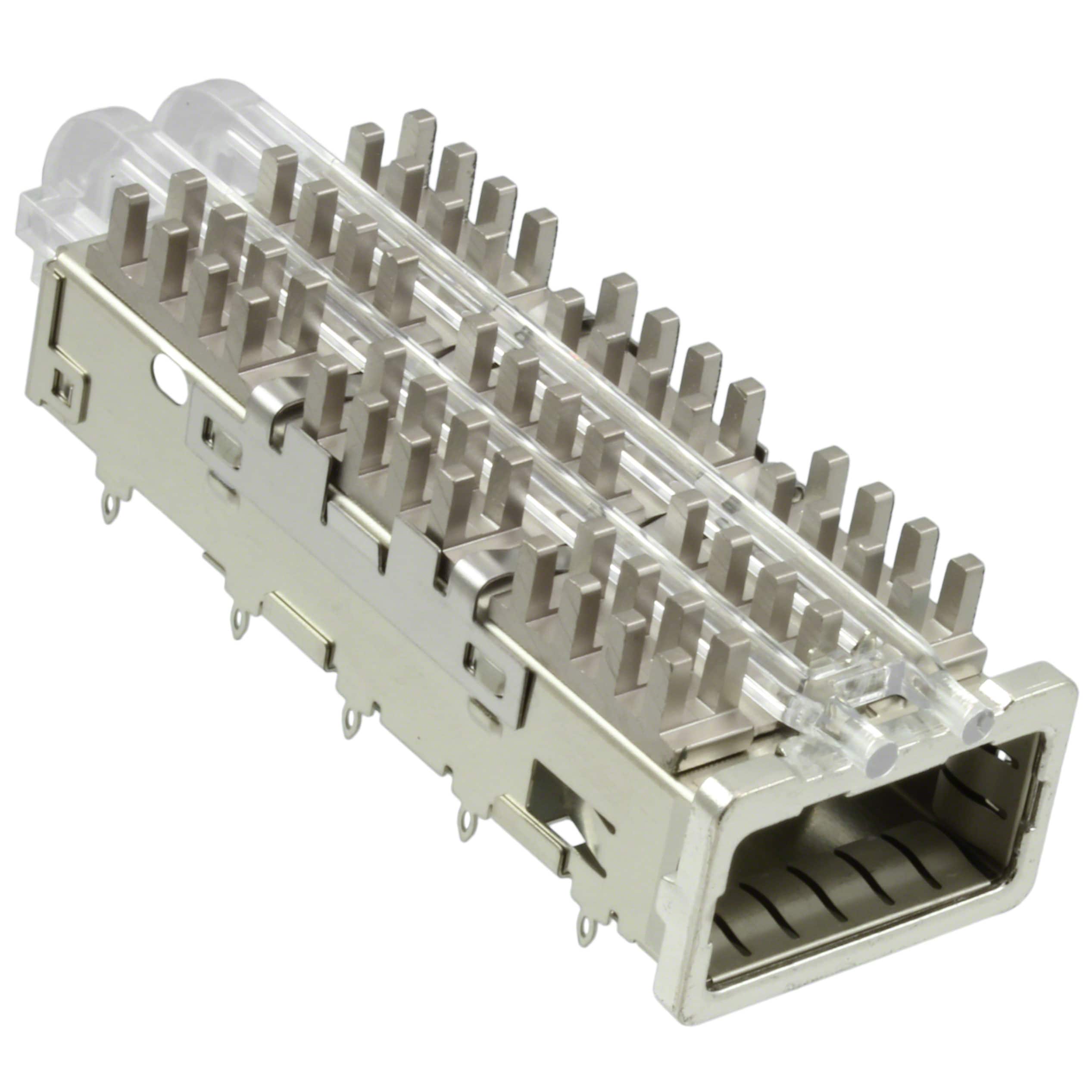 2170112-2 CONN QSFP+ CAGE W/HSINK PRESS RA