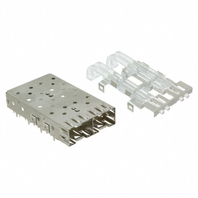 1761007-2 CONN SFP CAGE 1X2 PRESS-FIT R/A