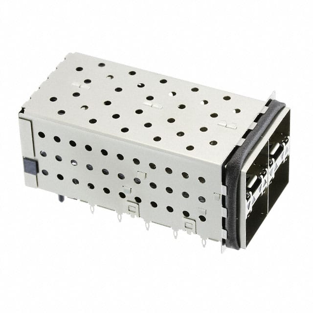 2007417-5 CONN SFP+ RCPT W/CAGE 2X2 80P RA