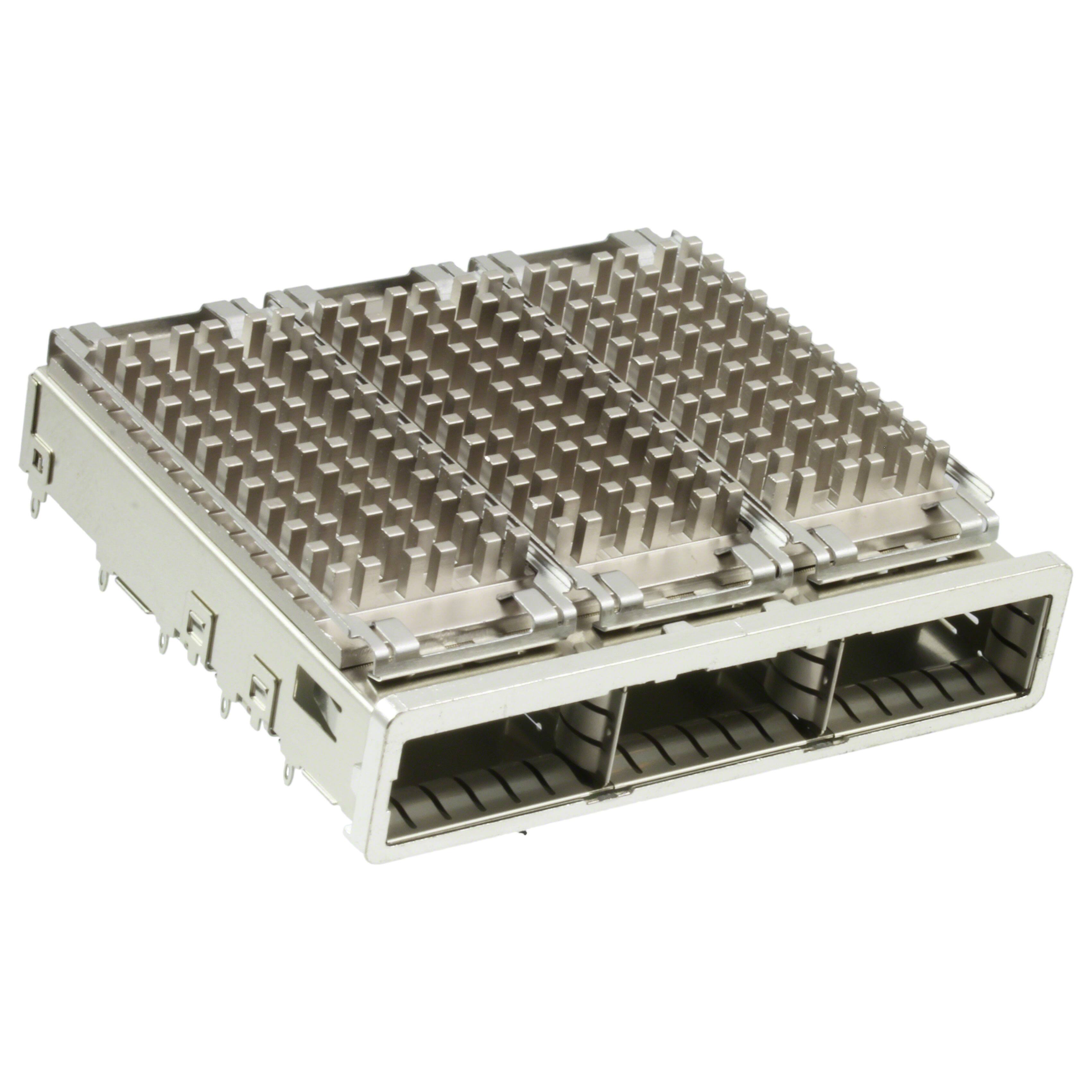 2007456-2 CONN QSFP+ CAGE 1X3 W/HSINK R/A