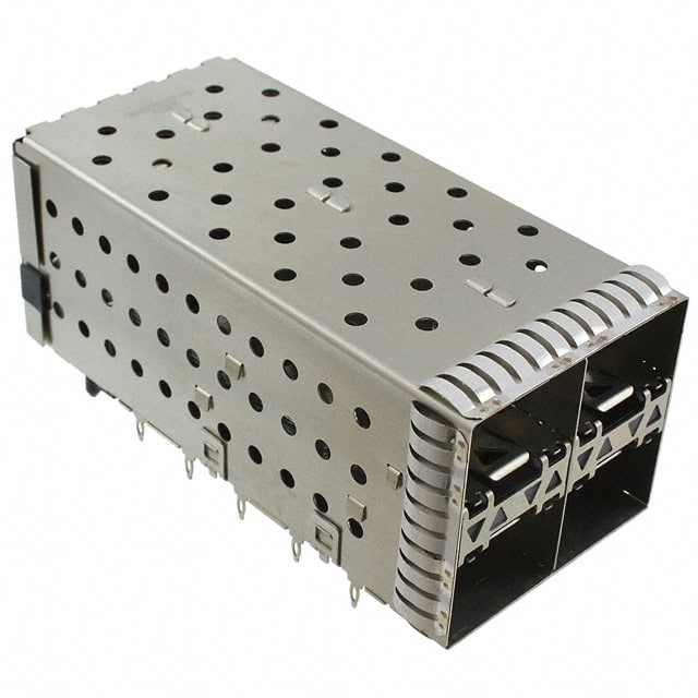 2007637-5 CONN SFP+ RCPT W/CAGE 2X2 80P RA