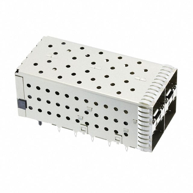 1-2007637-6 CONN SFP+ RCPT W/CAGE 2X2 80P RA