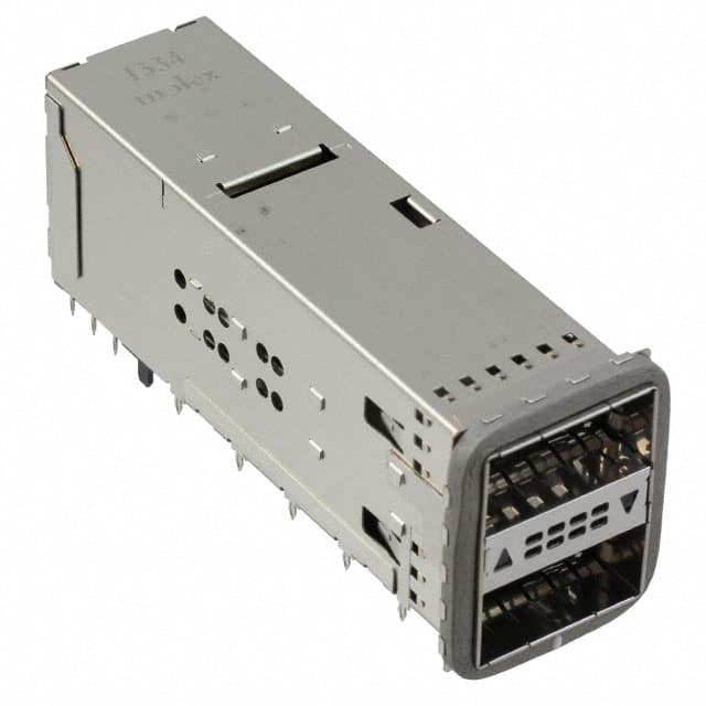 1715651002 CONN ZQSFP+ RCPT CAGE 2X1 76P RA