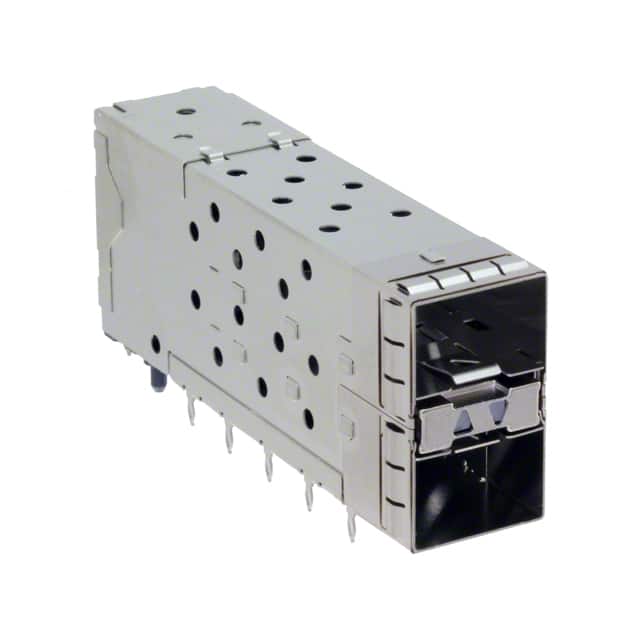 0760445002 CONN SFP+ RCPT W/CAGE 2X1 40P RA