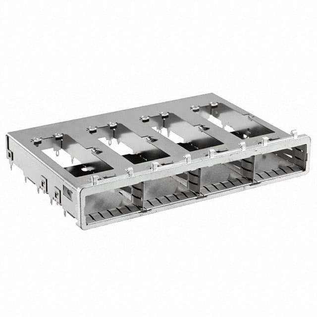 2007668-1 CONN QSFP+ CAGE 1X4 PRESSFIT R/A