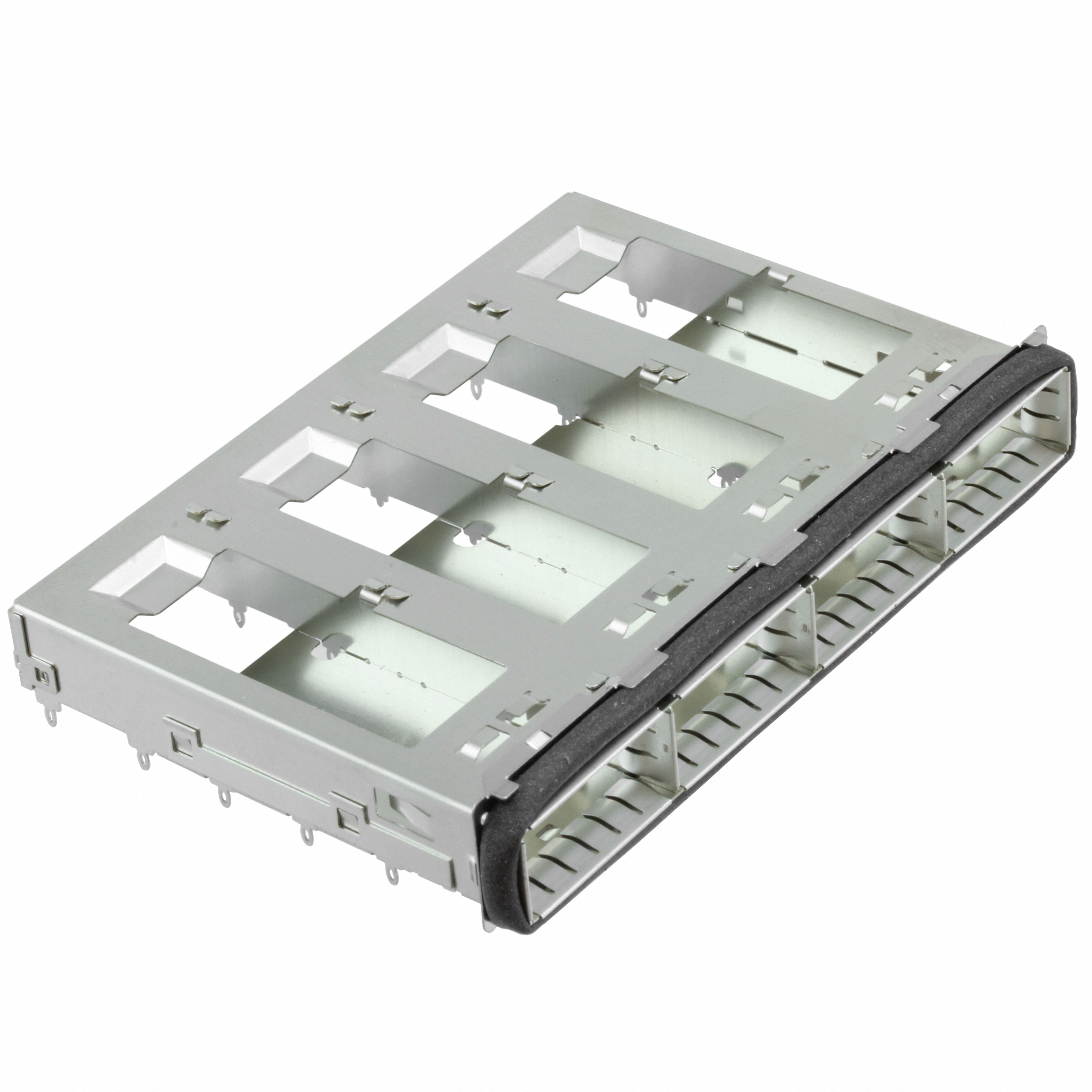 2170288-1 CONN QSFP CAGE 1X4 PRESS-FIT R/A