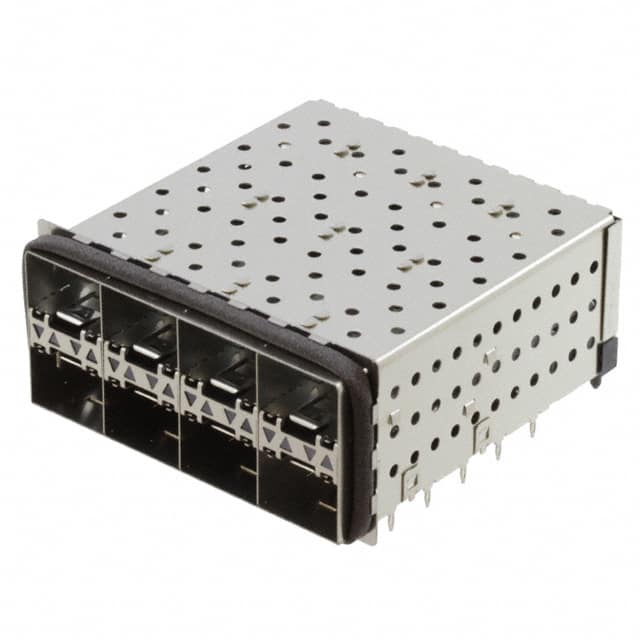 2007399-5 CONN SFP+ RCP W/CAGE 2X4 160P RA