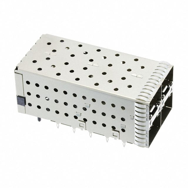 1-2007637-7 CONN SFP+ RCPT W/CAGE 2X2 80P RA