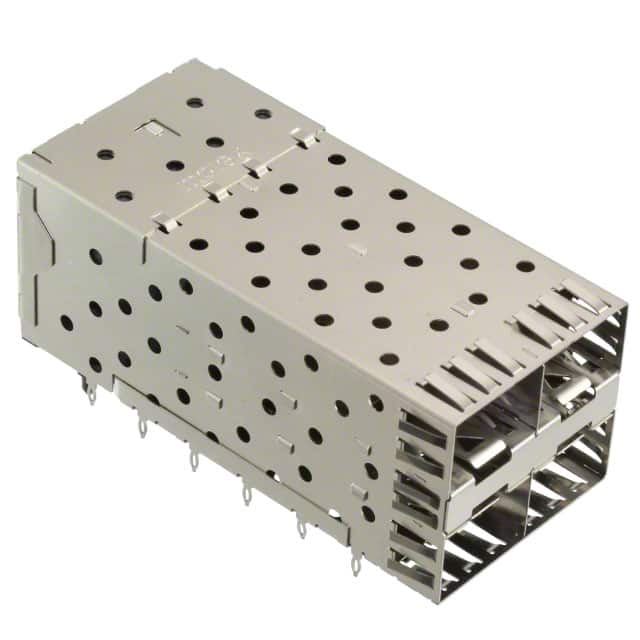 0757595001 CONN SFP RCPT W/CAGE 2X2 80P R/A