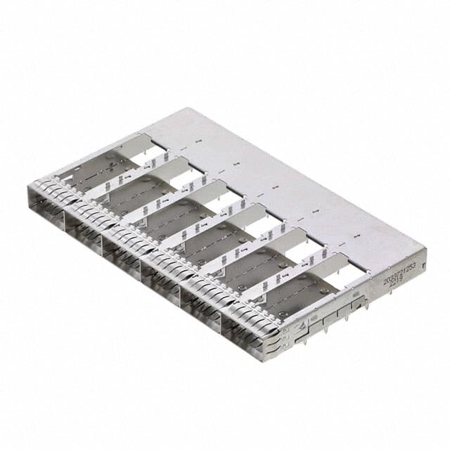 2033721253 QSFP-DD CAGE ASSEMBLY, 1X6, OPEN