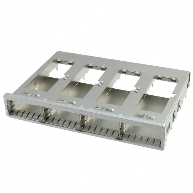 2007667-1 CONN QSFP+ CAGE 1X4 PRESSFIT R/A