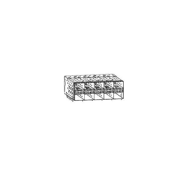 76047-5002 STACKED SFP+ 2X5 CONN ASSY W/ TI