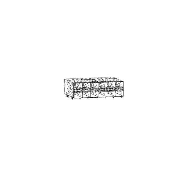 76048-5002 STACKED SFP+ 2X6 CONN ASSY W/TIN