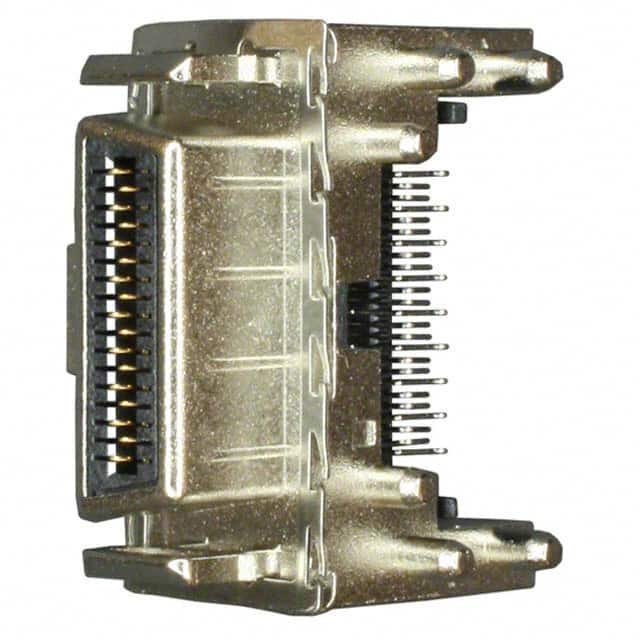 U65-B04-1270-T CONN RCPT 8POS SLD R/A SMD