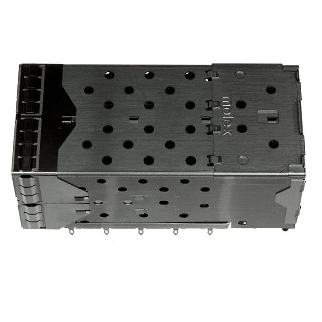 0760450001 CONN SFP+ RCPT W/CAGE 2X2 80P RA