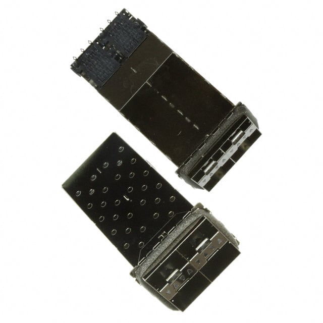 U86-D2427-10121 CONN SFP+ RCPT W/CAGE 2X2 80P RA