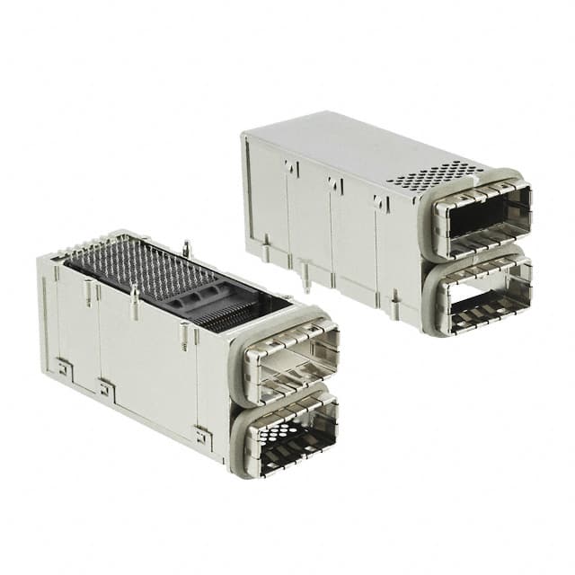 0760240568 CONN CXP RCPT W/CAGE 2X1 168P RA