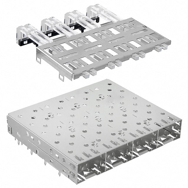 U77-C4110-1011 CONN SFP CAGE 1X4 PRESS-FIT R/A