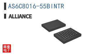 AS6C8016-55BINTR The Alliance AS6C8016-55BINTR is an 8Mbit parallel SRAM with a 55ns access time. It operates within a voltage range of 2.7V to 5.5V and is housed in a 48-TFBGA package.