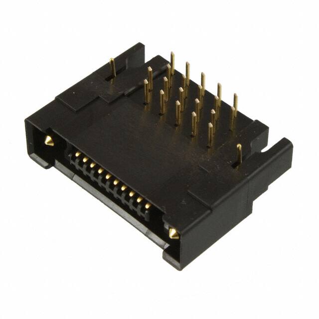 P50-020PG-SR1-EA CONN PLUG 20POS R/A GOLD