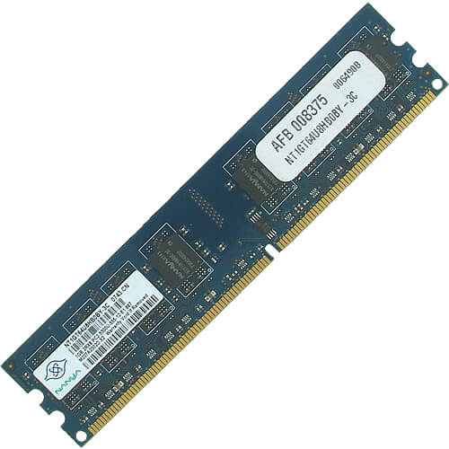 NT1GT64U8HB0BY-3C The Nanya Technology NT1GT64U8HB0BY-3C is a 1GB DDR2 SDRAM UDIMM memory module. It operates at a speed of 667 MHz, corresponding to PC2-5300.