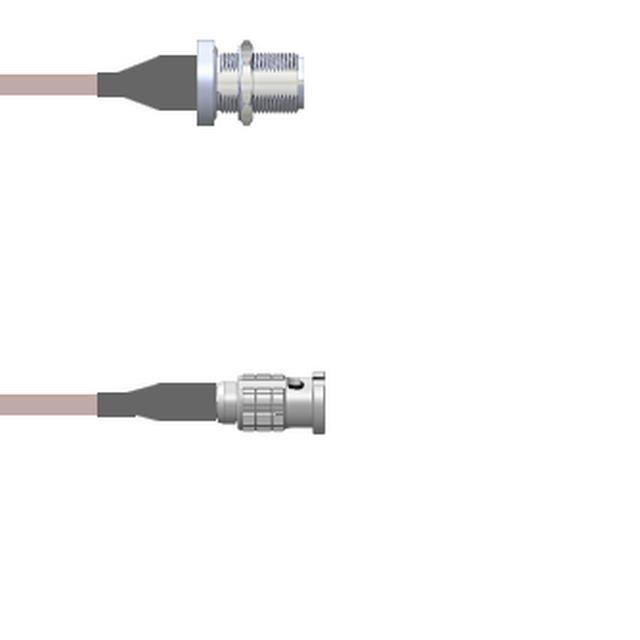 Q-1U00V00050.5M CBL ASY HD-BNC TO N RG316 19.69"