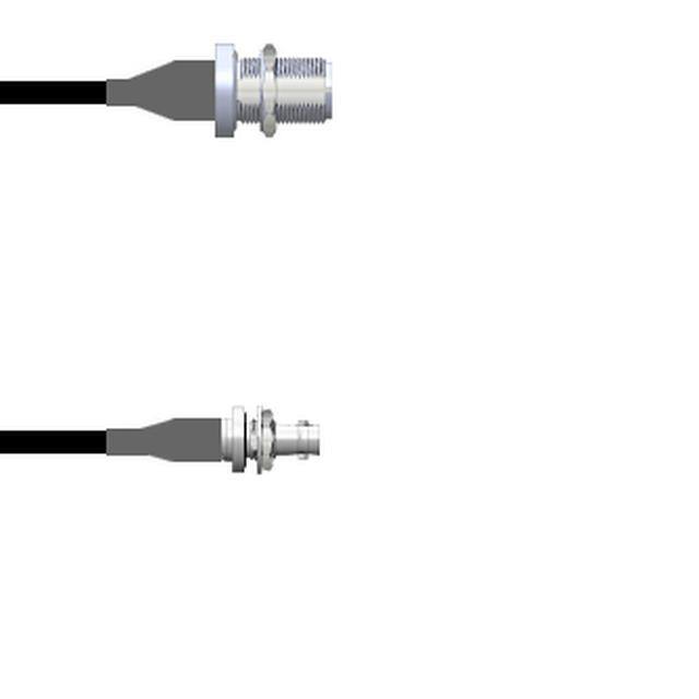 Q-1U00P0003012i CBL ASSY HD-BNC-N JK RG174 12"