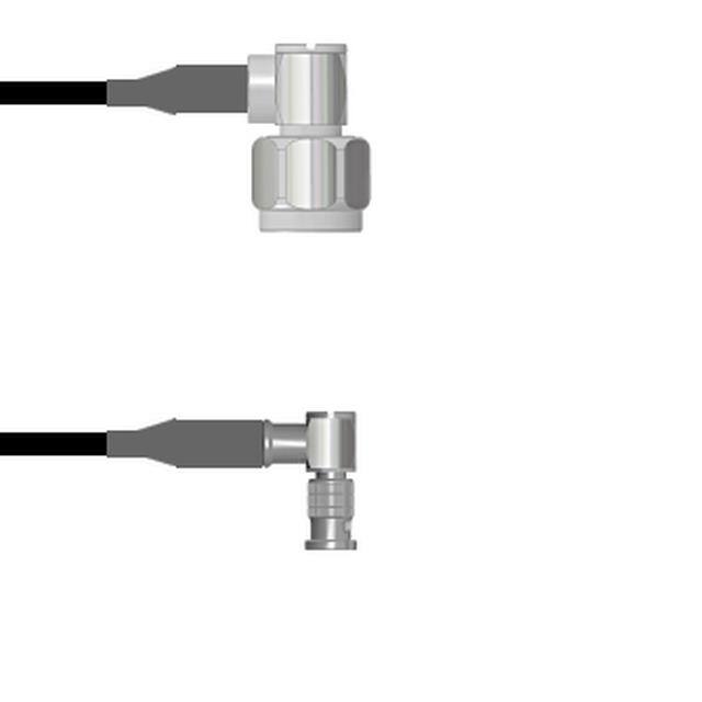 Q-2E00U000D.25M CBL ASSY HD-BNC TO N PLUG 9.843"