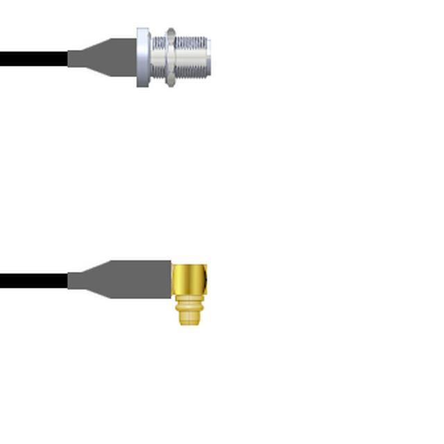 Q-1U01N0003001M CBL ASSY MMCX-N P TO J RG174 1M