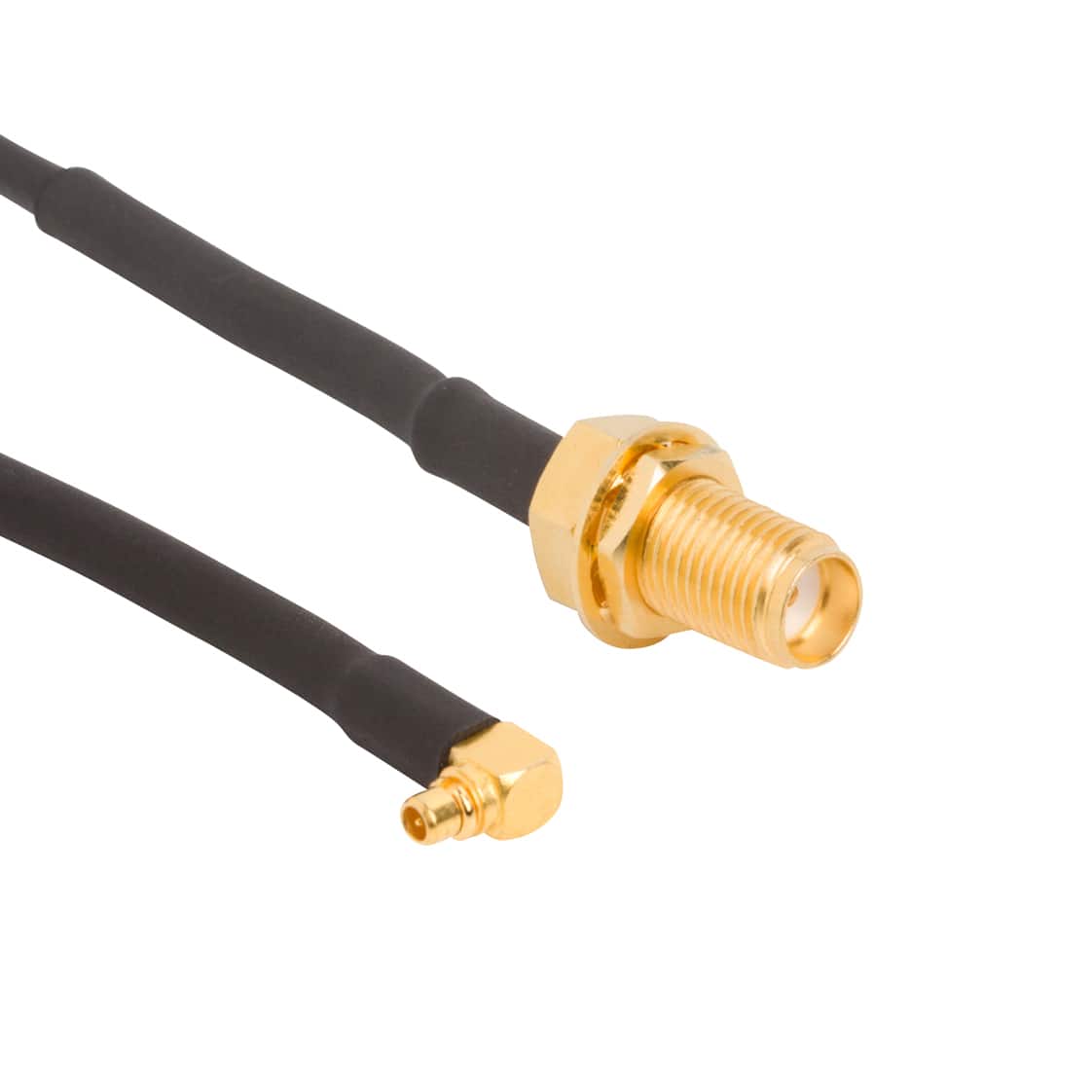 245106-02-M1.00 SMA BULKHEAD JACK TO MMCX RIGHT