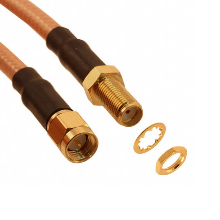 135110-07-M6.00 SMA BULKHEAD JACK TO SMA STRAIGH