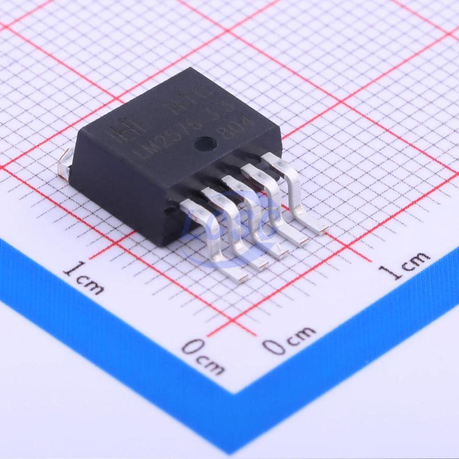 LM2576R-3.3 The HTC LM2576R-3.3 is a 3A step-down switching regulator. It offers a fixed 3.3V output voltage and operates at a 52kHz switching frequency.