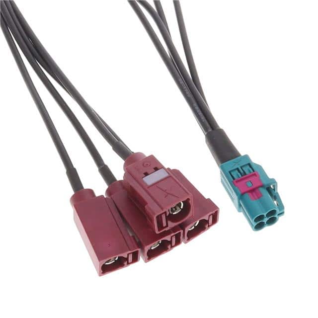 QZCAB.001 FAKRA QUAD MINI Z PLUG TO 152MM
