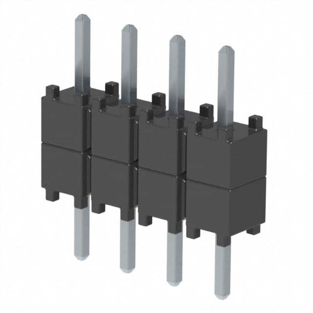 DW-04-07-TM-S-200 CONN HDR 4POS 0.1 STACK T/H TIN