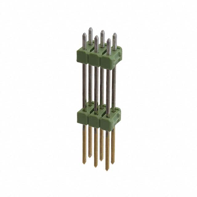 828296-3 CONN HDR 6POS 0.1 STACK T/H GOLD